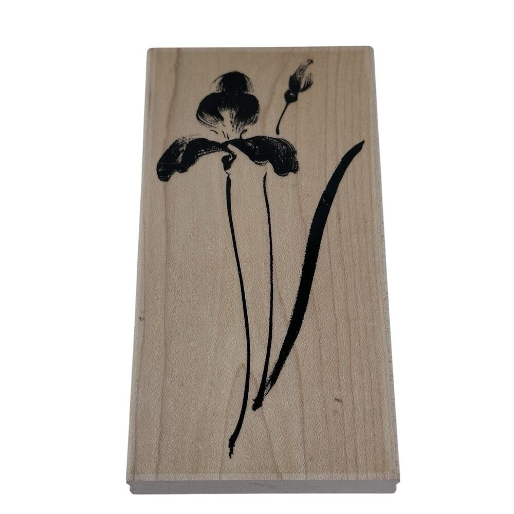Penny Black Single Iris Flower Stamper